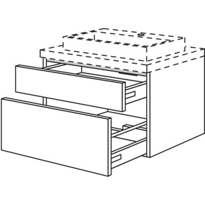 Nobilia Badezimmer-Waschtischschrank BWSA100-43 2468