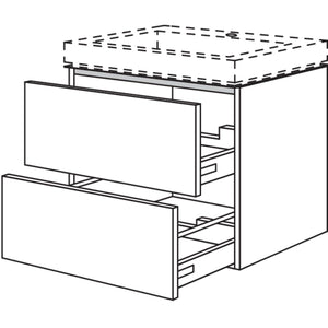 Nobilia Badezimmer-Waschtischschrank BWSAM100-58 2339
