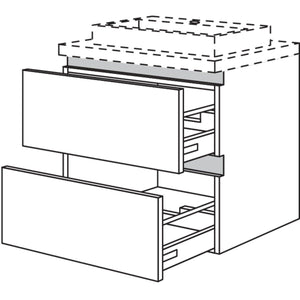 Nobilia Badezimmer-Waschtischschrank NBW2A30-63 67601
