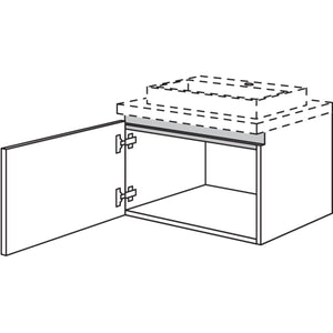 Nobilia Badezimmer-Waschtischschrank NBW30-43 67403