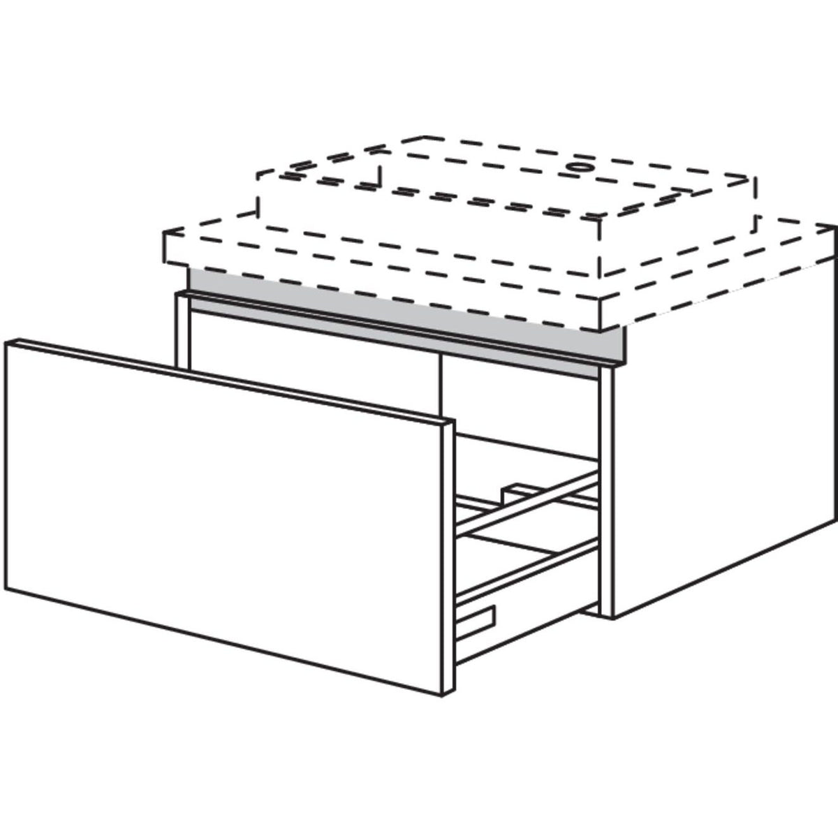 Nobilia Badezimmer-Waschtischschrank NBWA30-36 67331
