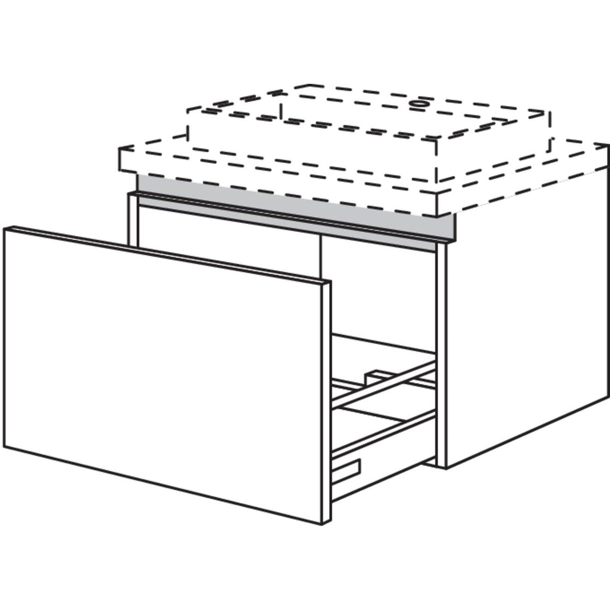 Nobilia Badezimmer-Waschtischschrank NBWA80-43 67436