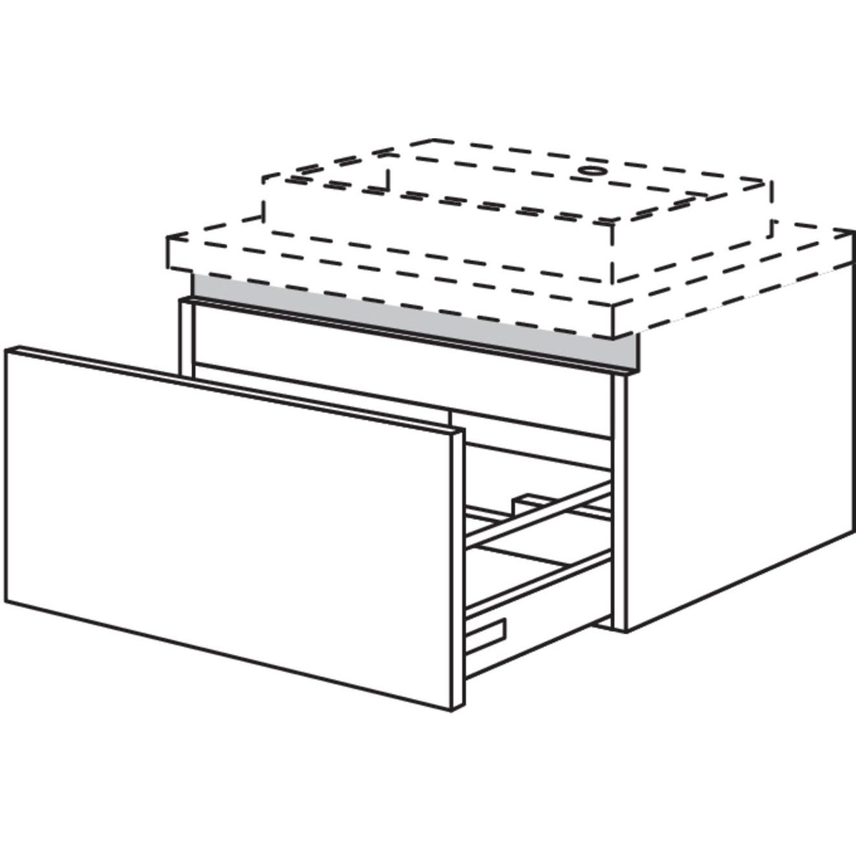 Nobilia Badezimmer-Waschtischschrank NBWBA45-36 67343