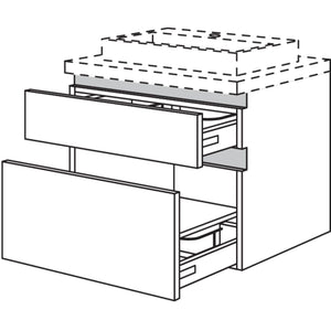 Nobilia Badezimmer-Waschtischschrank NBWSA90-55 67537