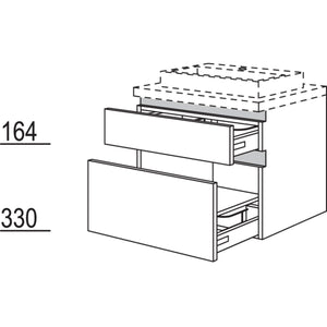 Nobilia Badezimmer-Waschtischschrank NBWSA60-55 67535