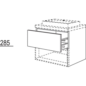 Nobilia Badezimmer-Waschtischschrank fuer Regaleinsatz Case BWAC100-58 2759