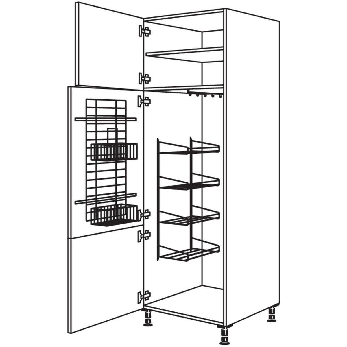 Nobilia Besen-- Geraeteschrank HB50-1 24029