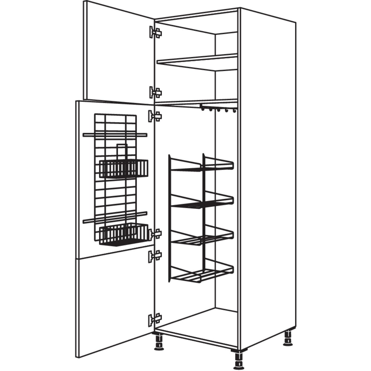Nobilia Besen-- Geraeteschrank HB50-2 35029