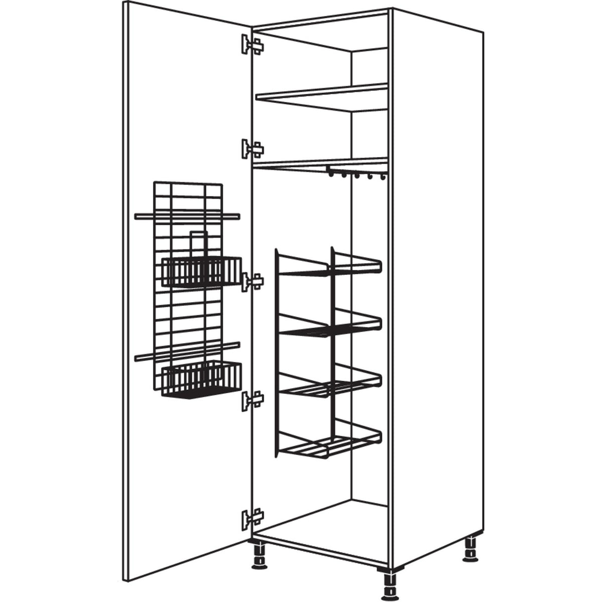 nobilia Besen-- Geraeteschrank HBF50-2 35089