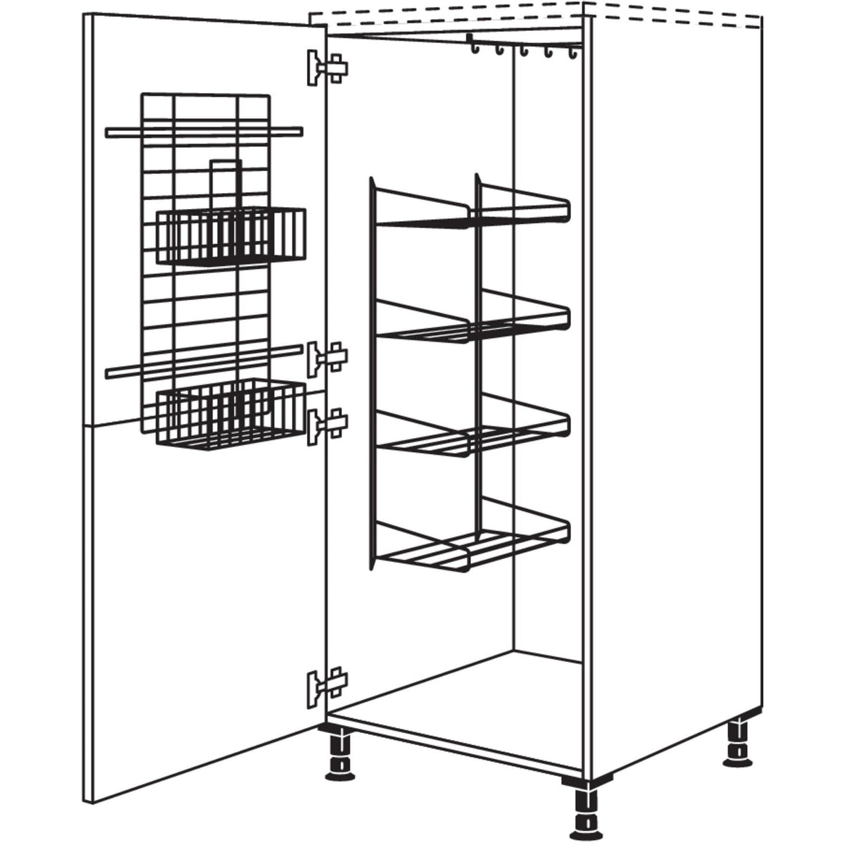 Nobilia Besen-- Geraeteschrank HDB60 28517