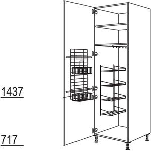 Nobilia Besen-- Geraeteschrank HDB60-3 43033
