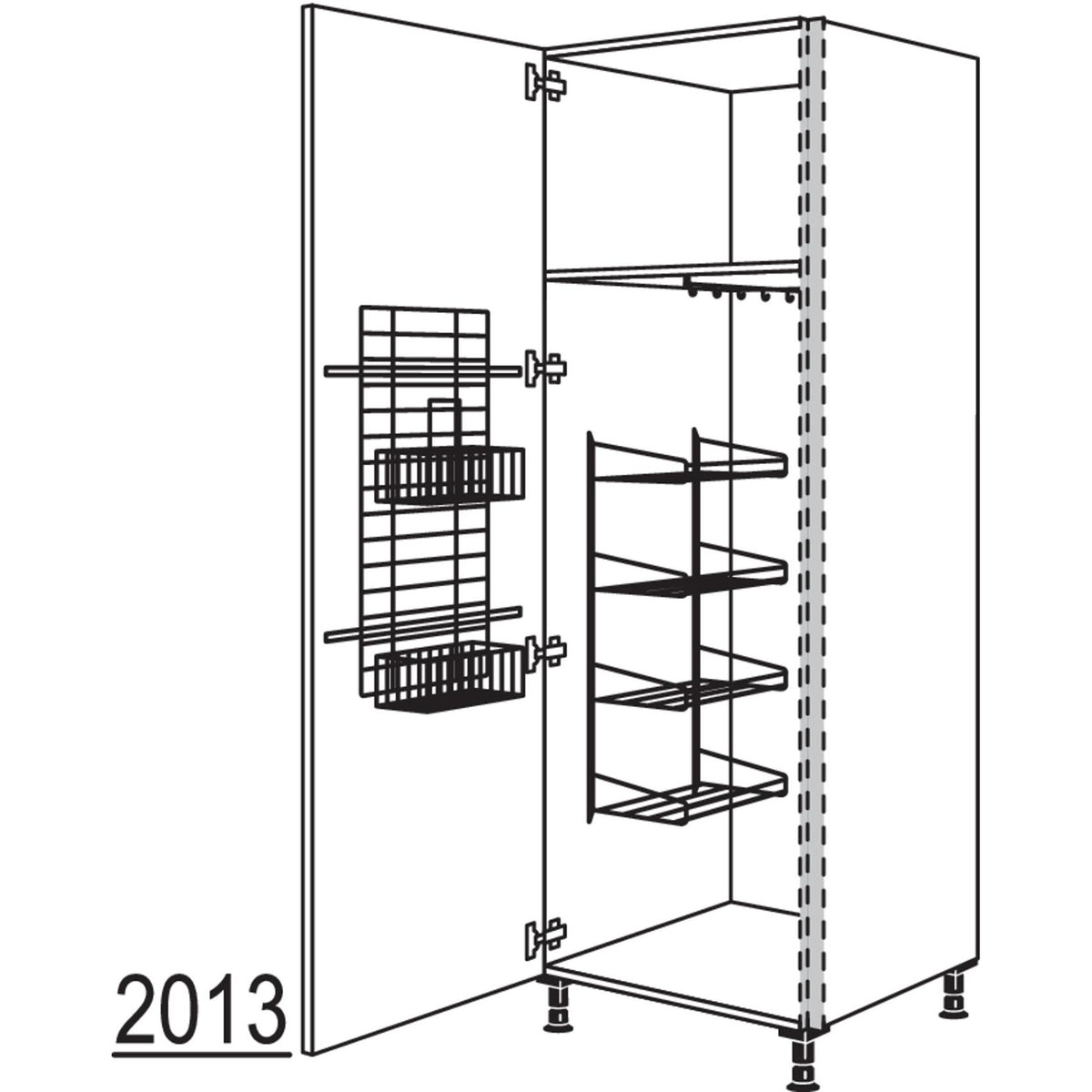 nobilia Besen-- Geraeteschrank NHSBF40-1 21211