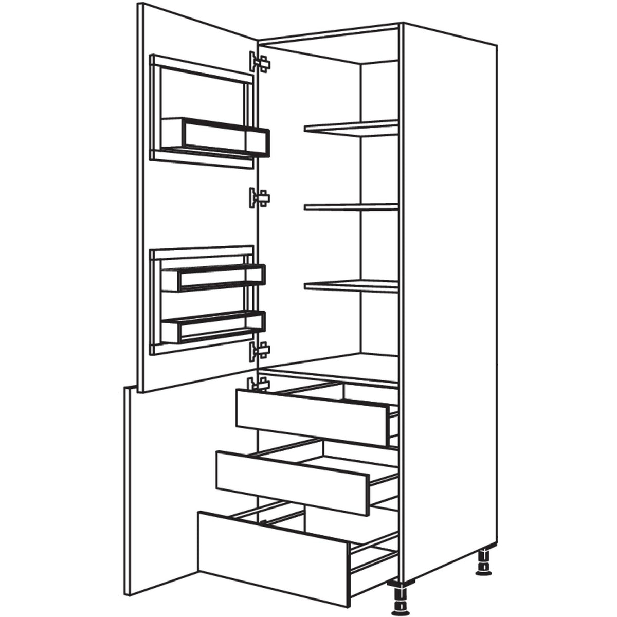nobilia Breakfastschrank BKFST2IA50-1 24152