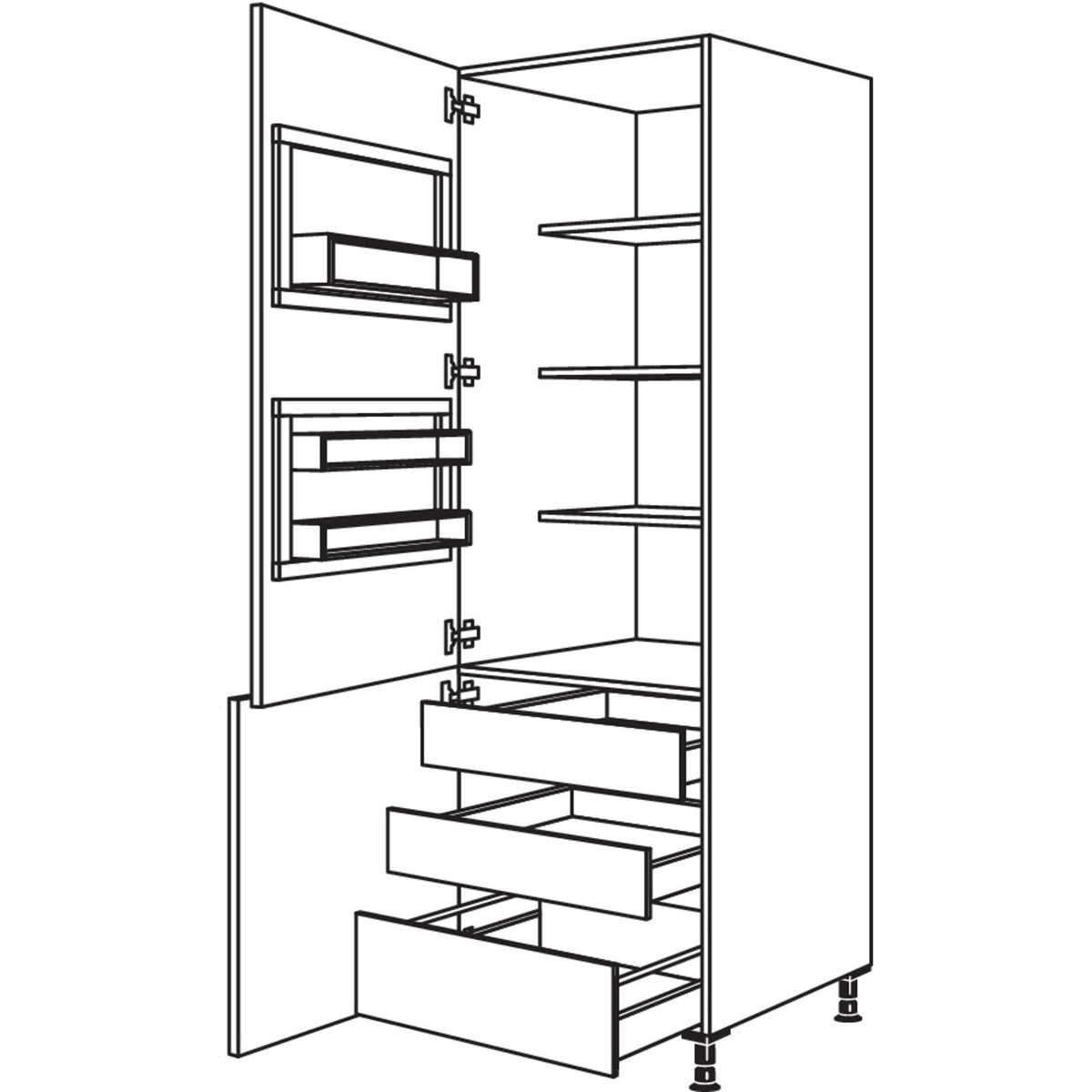 nobilia Breakfastschrank BKFST2IA50-2 35182