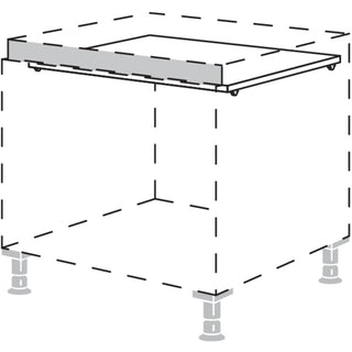 nobilia spacer / construction shelf for thermal insulation, 16 mm thick NDBKI50 46.6 cm