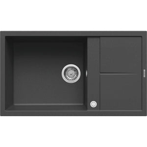 ELLECI- Einbauspuele Unico 410- aus GRANITEK--METALTEK- Anthrazit 87680 87680