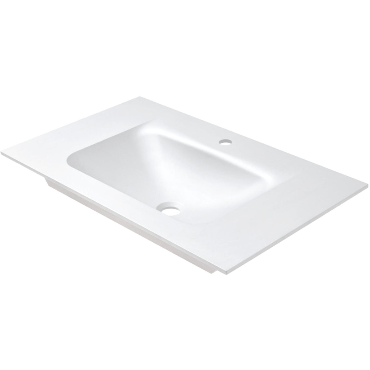 ELLECI- Moebelwaschtisch VIVO 80- Duratek-- ohne Ueberlauf Weiss matt 87776 87776