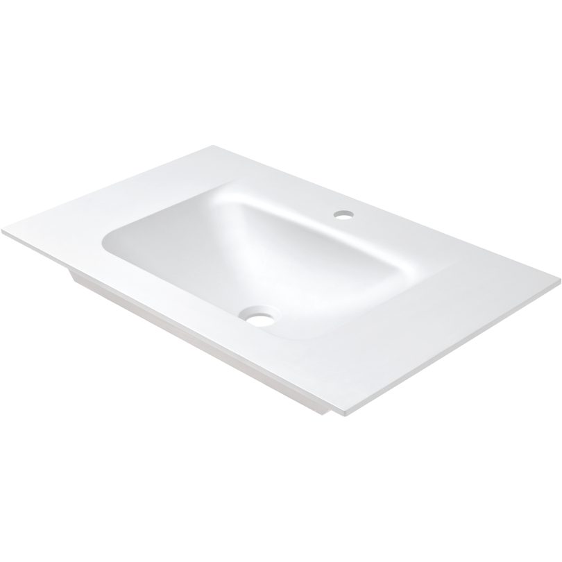 Nobilia ELLECI ELLECI- Moebelwaschtisch VIVO 80--amp-nbsp-Duratek-- ohne Ueberlauf  Weiss matt 87776 87776