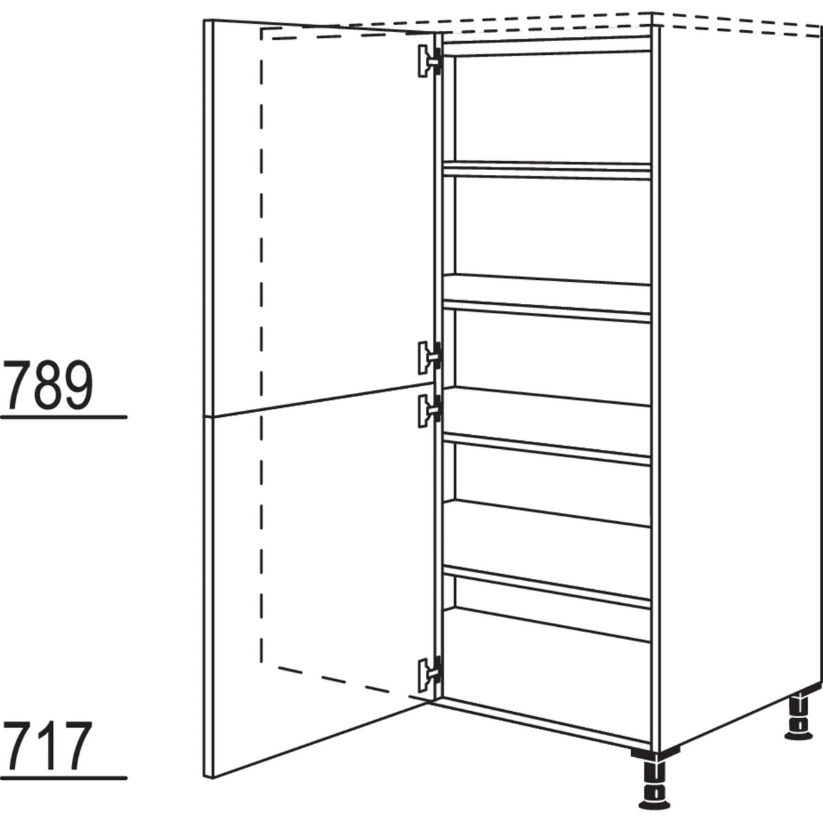 Nobilia Eck-Highboard HDE100-50 25506