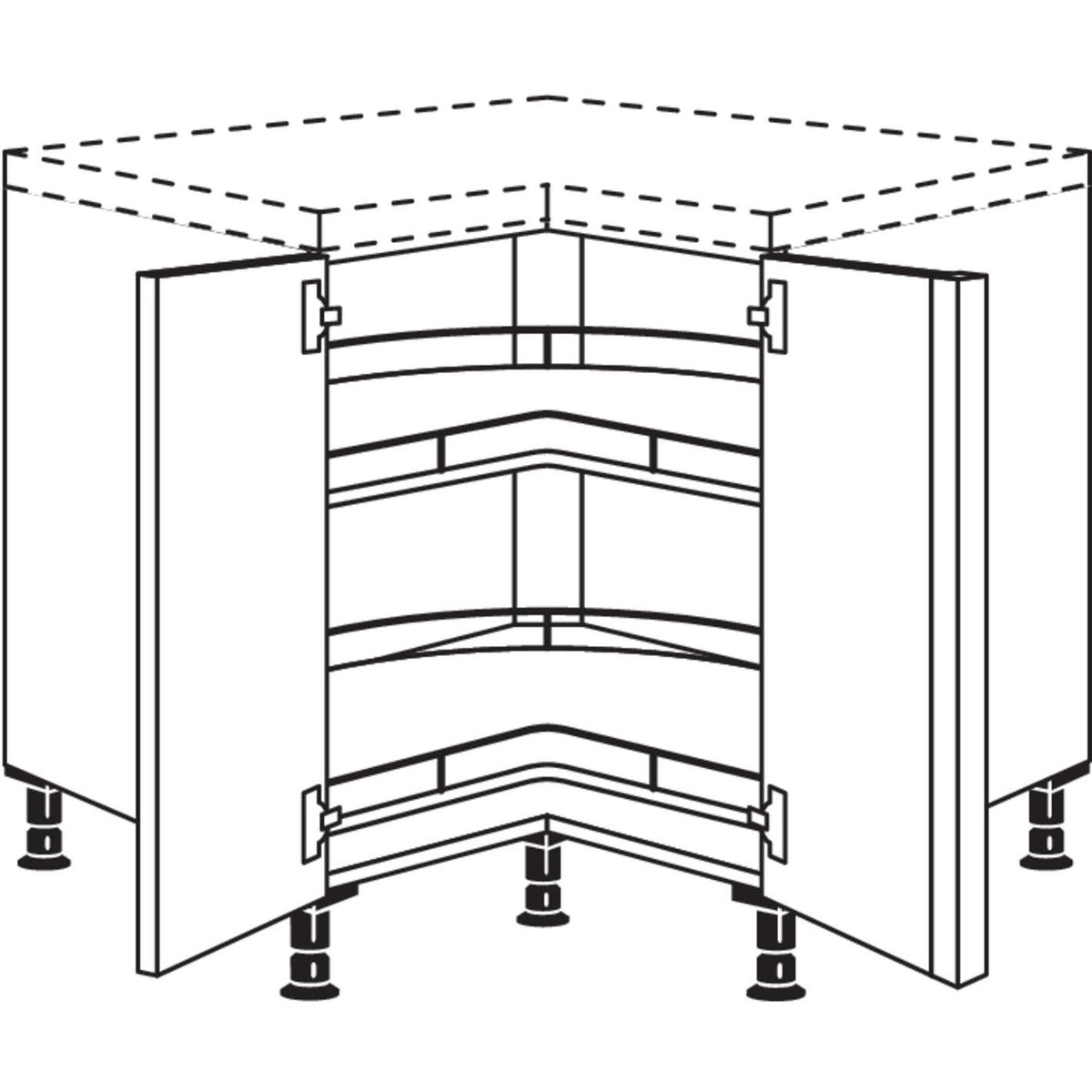Nobilia Eckschrank UEDTK90 31289