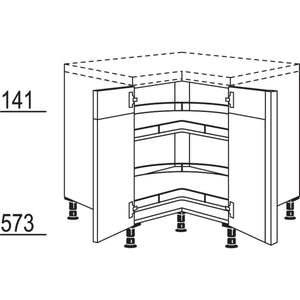 Nobilia Eckschrank UETK90 22289