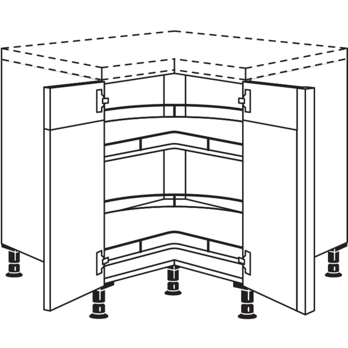 Nobilia Eckschrank UETK80 21289