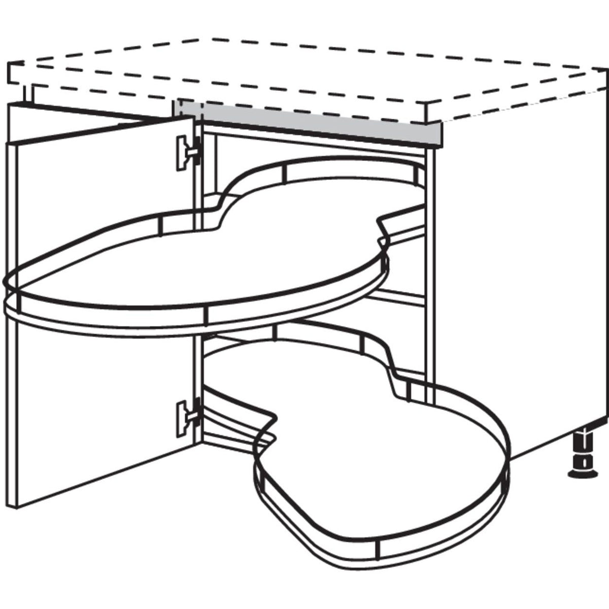 Nobilia Eckschrank mit Schwenkauszug NUESA100-50 53191