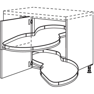 Nobilia Eckschrank mit Schwenkauszug UEVA100-50 33191