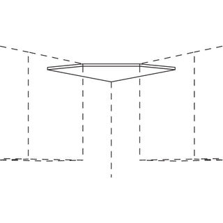 nobilia Estante de esquina superior de material de armazón para montaje intermedio entre armarios de pared WZBE60 60 cm - Gris seda | 070