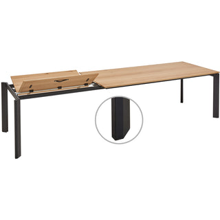 nobilia eettafel London met frontslide uittreksysteem en butterfly-klapinleg ETB-LON280 - Decor mat 24 mm | MA24 / Decor eiken Havanna | 097