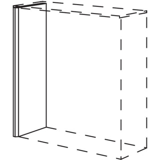 nobilia Facettenwange, 16 mm stark für Spiegelschränke WAFBSP16-1 - Seidengrau | 070
