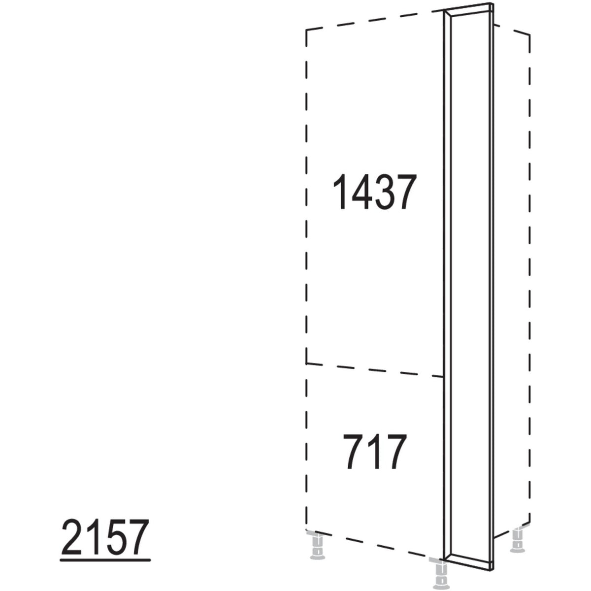 Nobilia Frontpassstueck NHPD20-3 45424
