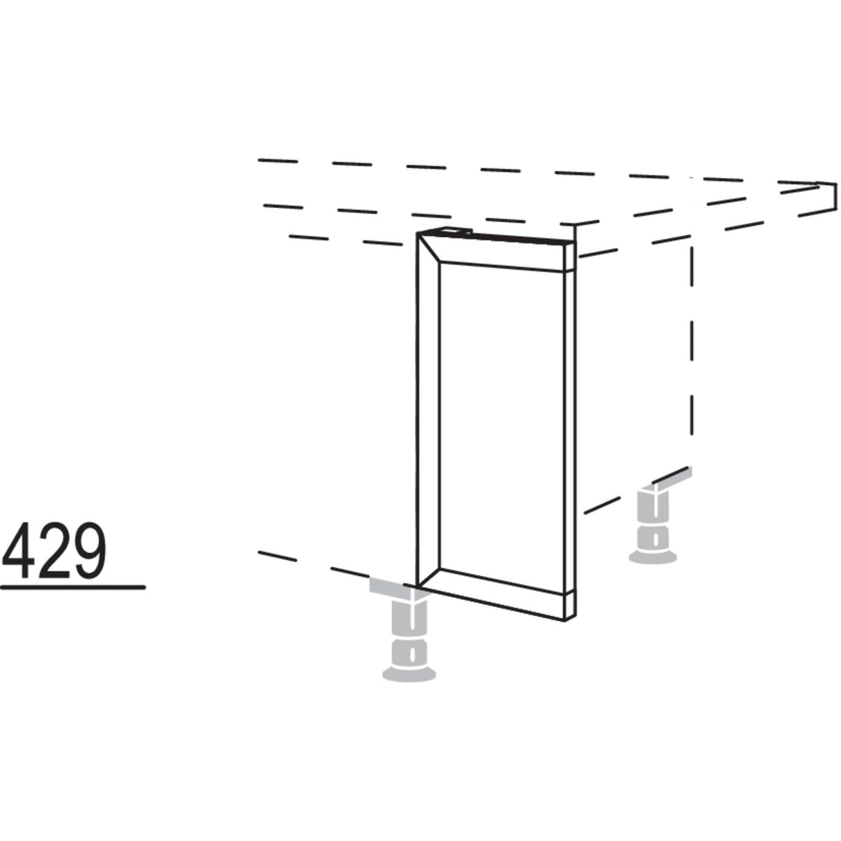 Nobilia Frontpassstueck UPD20-43 43236