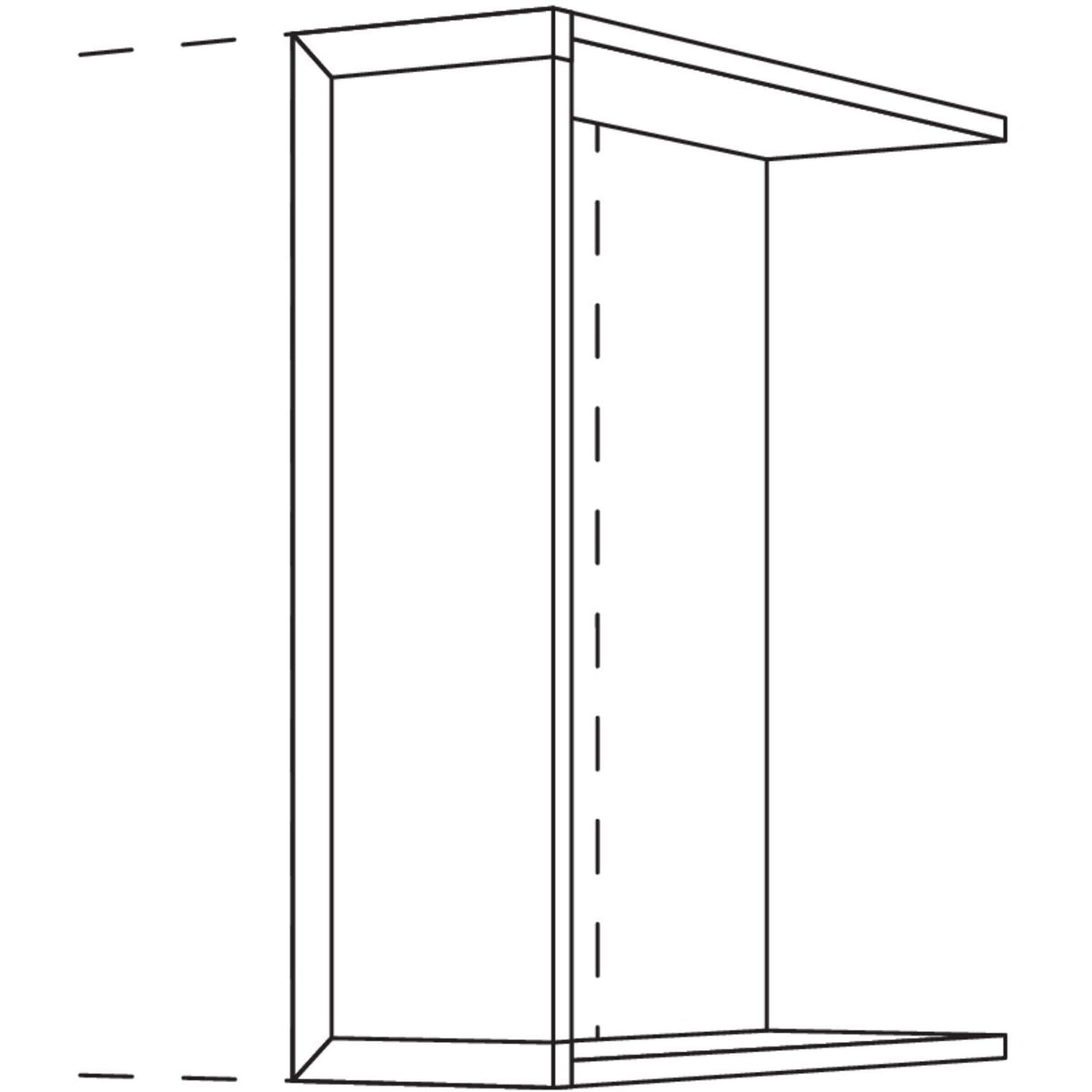 Nobilia Frontpassstueck fuer Ueberbauschraenke UFKPD20-72 40322