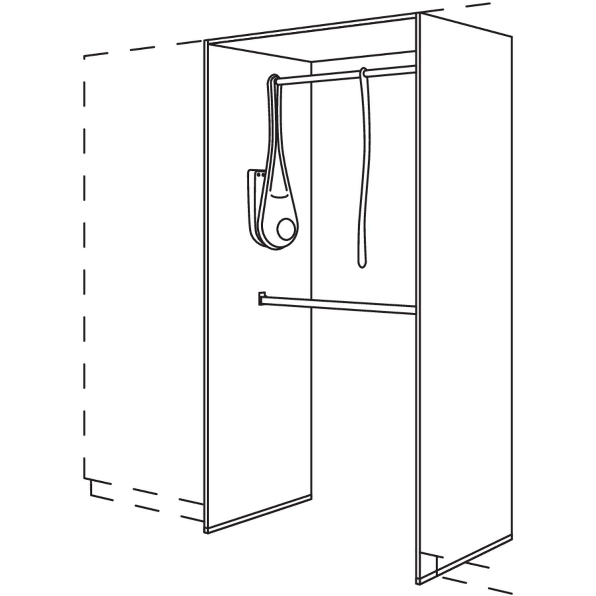 Nobilia Garderoben-Anbauelement HWGALS100-2 36089
