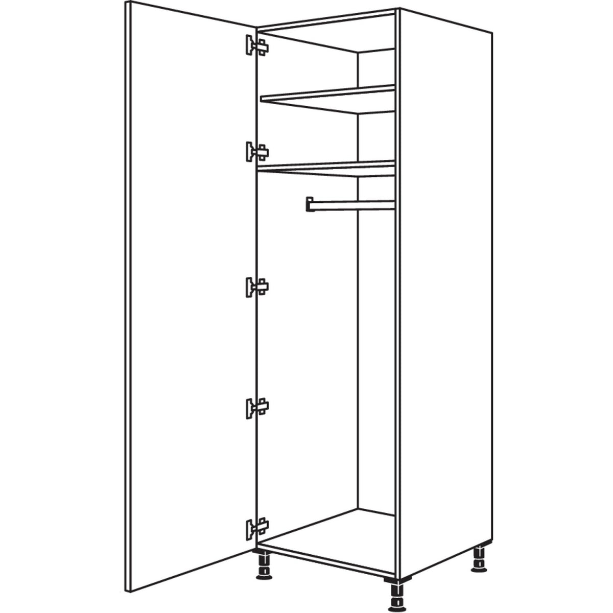 nobilia Garderobenschrank HWGF60-2 35063