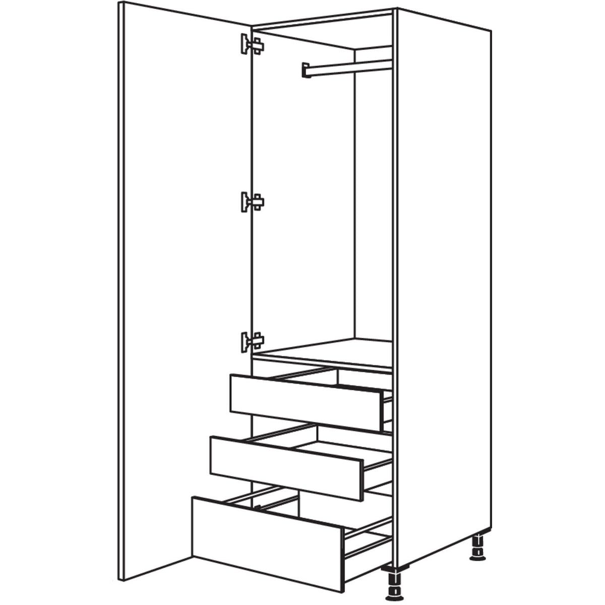 nobilia Garderobenschrank HWGIAF40-1 24098