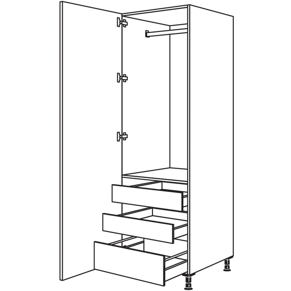 nobilia Garderobenschrank HWGIAF40-2 35093