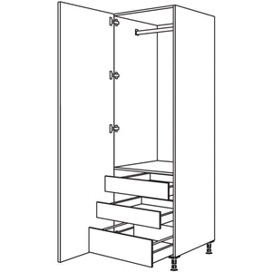 nobilia Garderobenschrank HWGIAF60-3 43090