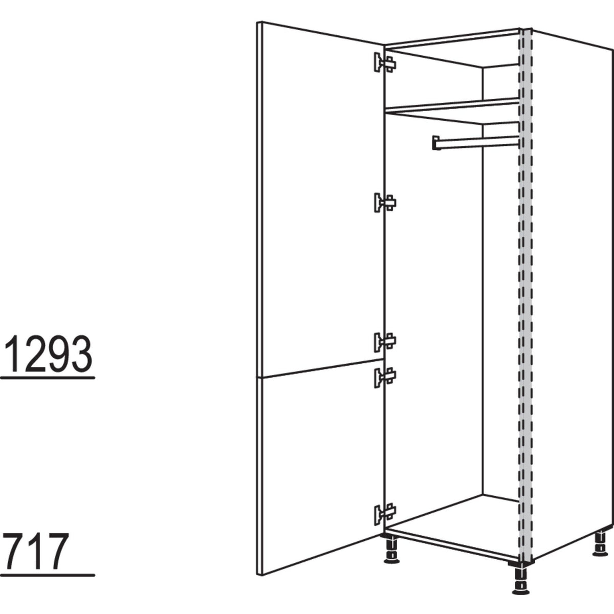 Nobilia Garderobenschrank NHSWG40-1 21140