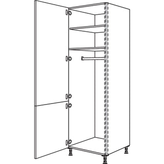 nobilia Armoire à vêtements NHSWG60-3 60 cm - Laser | 615
