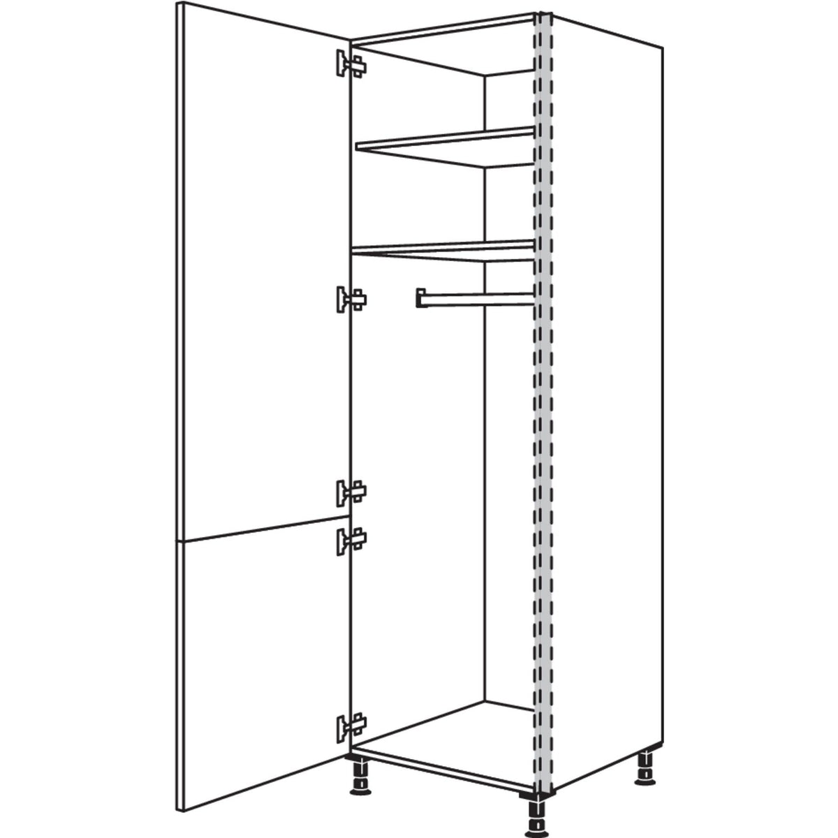 Nobilia Garderobenschrank NHSWG40-3 53140