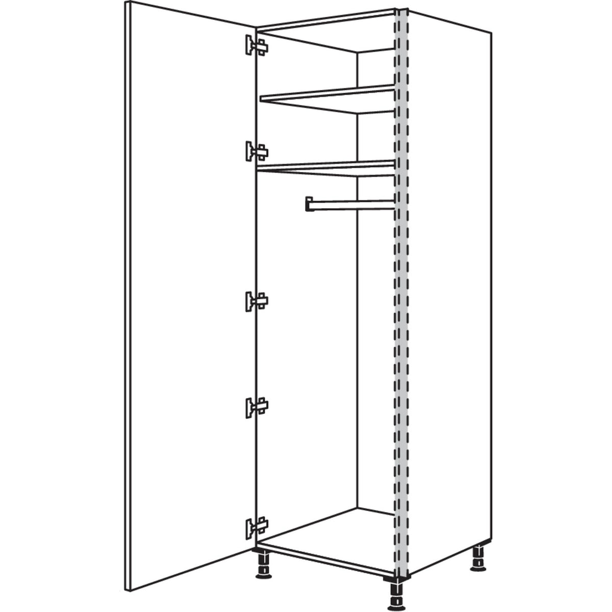 nobilia Garderobenschrank NHSWGF40-2 36281