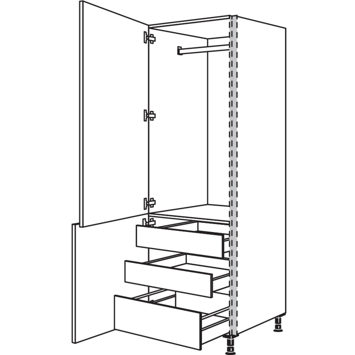 nobilia Garderobenschrank NHSWGIA40-1 21143