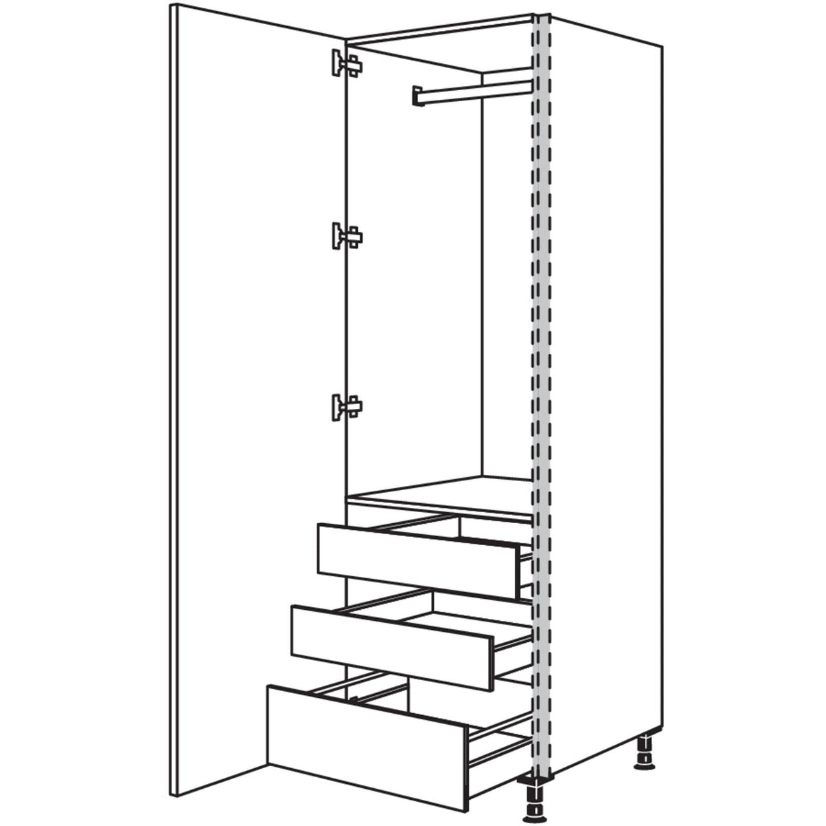 nobilia Garderobenschrank NHSWGIAF40-2 36273