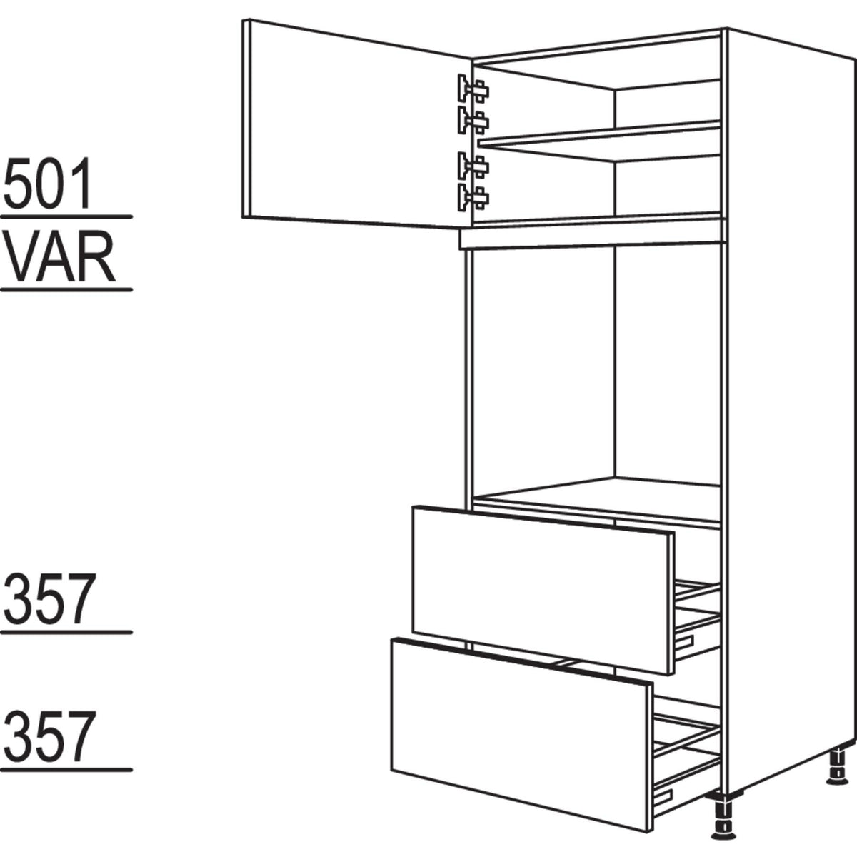 Nobilia Geraete-Umbau Backofen GDAO2A76-1 21609