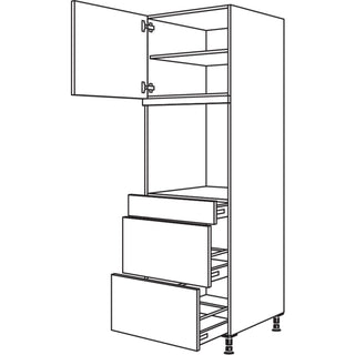 nobilia Geräte-Umbau Backofen GDOS2A-2 60 cm - Look | 099