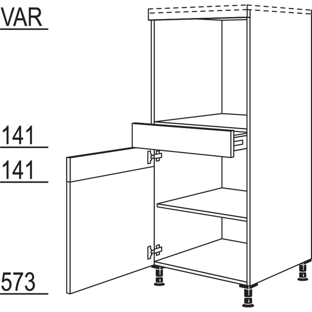 Nobilia Geraete-Umbau Backofen GOS 22410