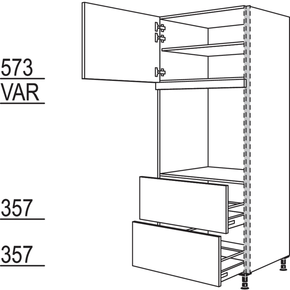 Nobilia Geraete-Umbau Backofen NGSDAO2A76-2 37698