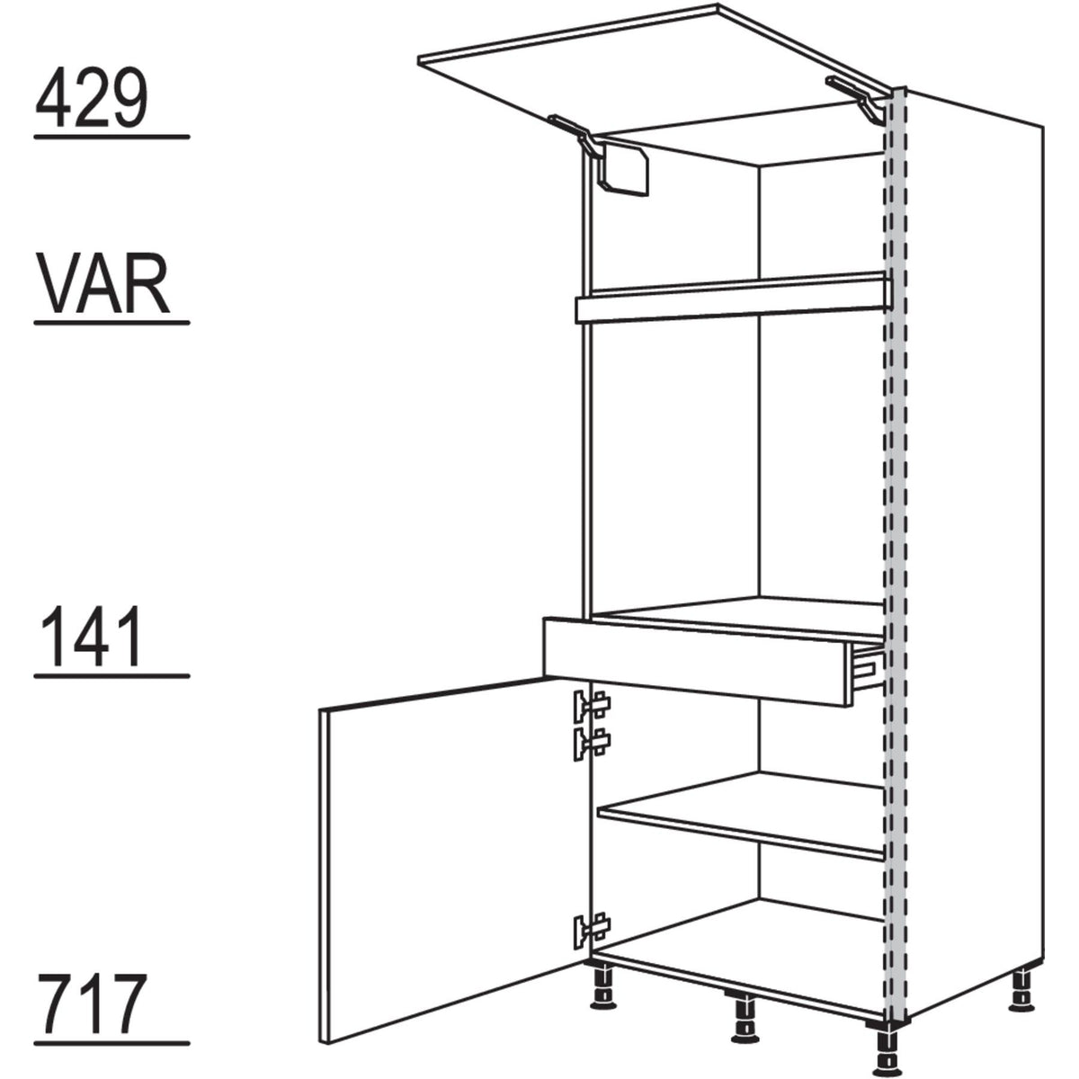 Nobilia Geraete-Umbau Backofen NGSDAOS76-2 37696